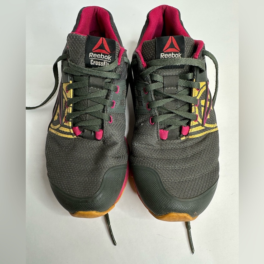 Reebok Crossfit Nano Speed V46664 Gray Pink Running Shoes Sneakers Women's 7